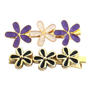Haarspelden set 2 stuks flowers lila - hairclip