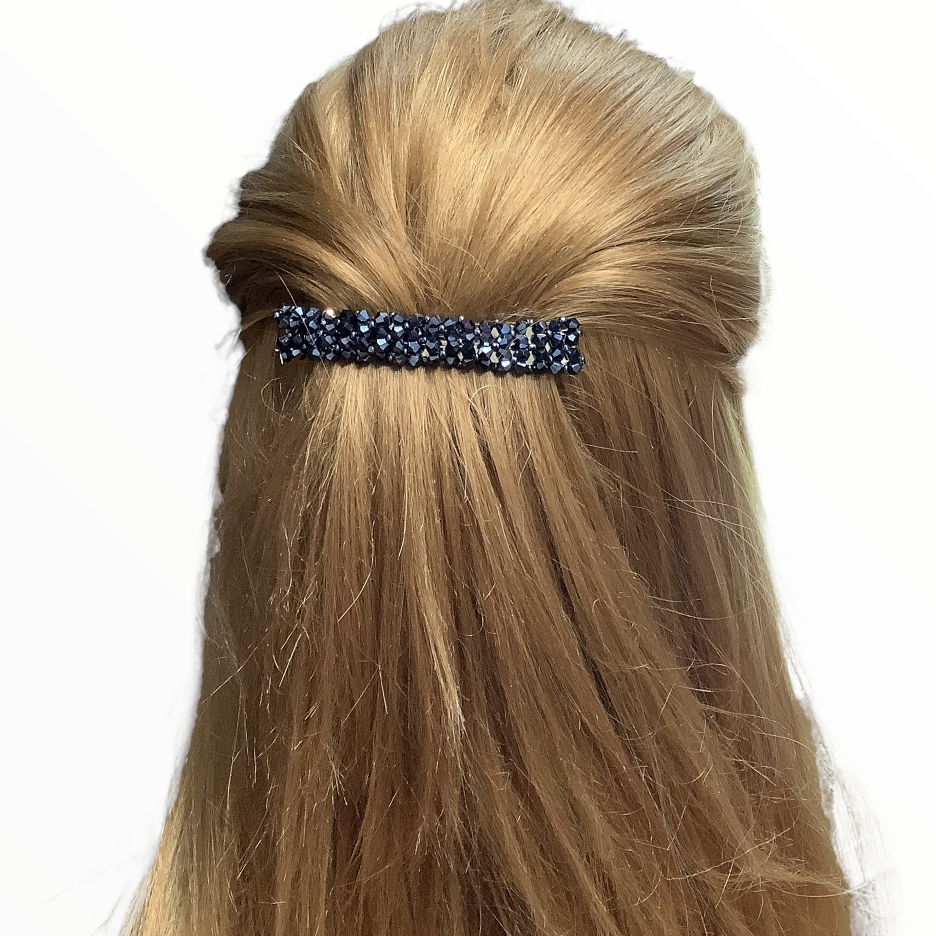 Hairclip facet – elegant haarsieraad met glans - blauw - haarspelden