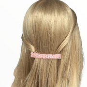 Hairclip facet – elegant haarsieraad met glans - roze - haarspelden
