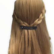 Hairclip facet – elegant haarsieraad met glans - zwart - haarspelden