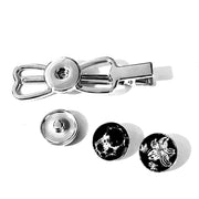 Hairclip met verwisselbaar design incl. 2 gratis buttons
