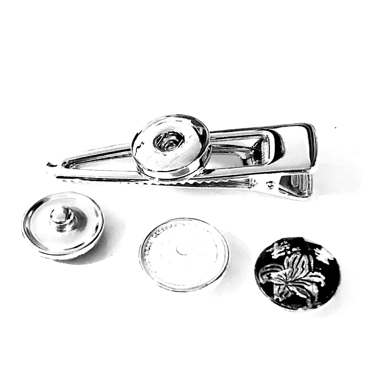 Hairclip met verwisselbaar design incl. 2 gratis buttons - HAIRPIN.NU