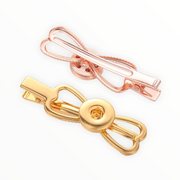 Hairclip rosegold met verwisselbaar design incl. 2 gratis buttons