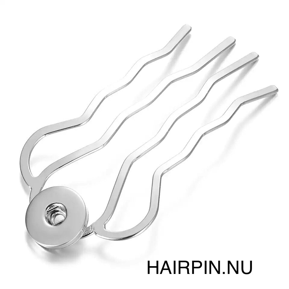 Hairfork - hairaccessories - hairpin incl. 3 gratis buttons naar keuze