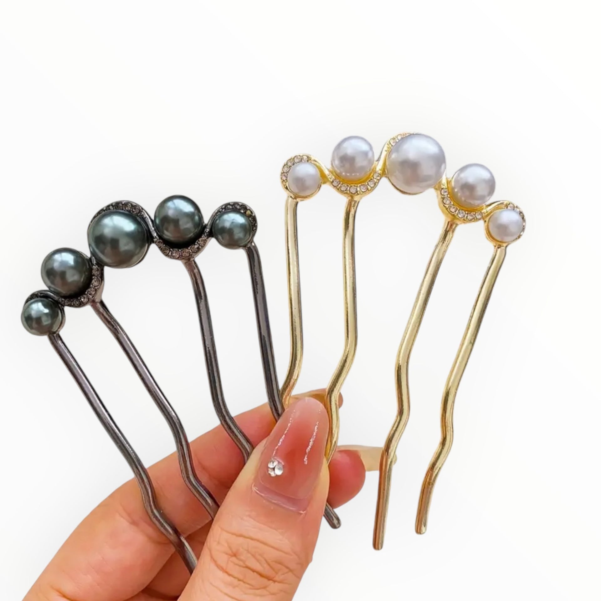 Hairfork - hairaccessories - hairpin met parels