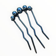 Hairfork - hairaccessories - hairpin met parels - zilver