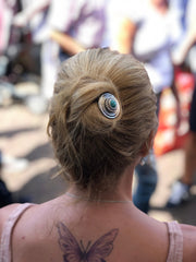 Hairfork plate - hairaccessories - incl. 3 gratis buttons naar keuze