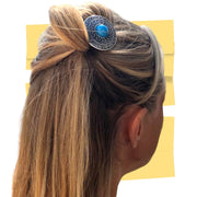 Hairpin de ibiza antic zilver-turkoois