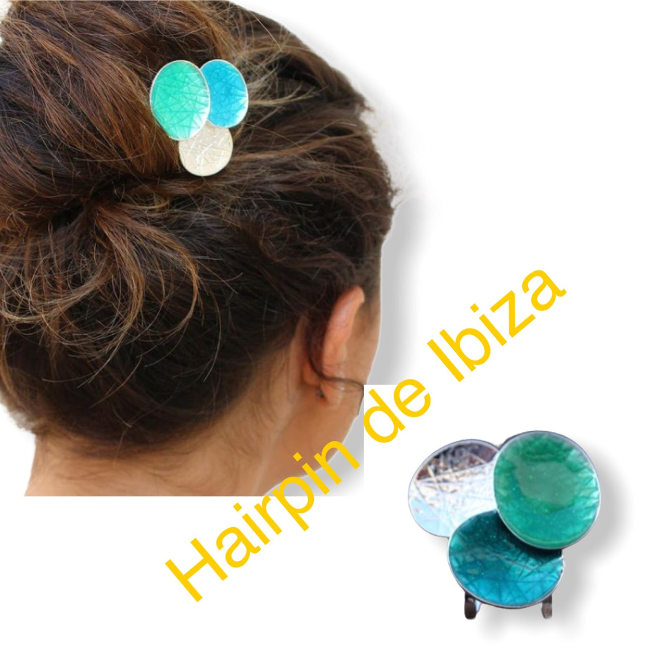 Hairpin de ibiza bubble turquoise/groen