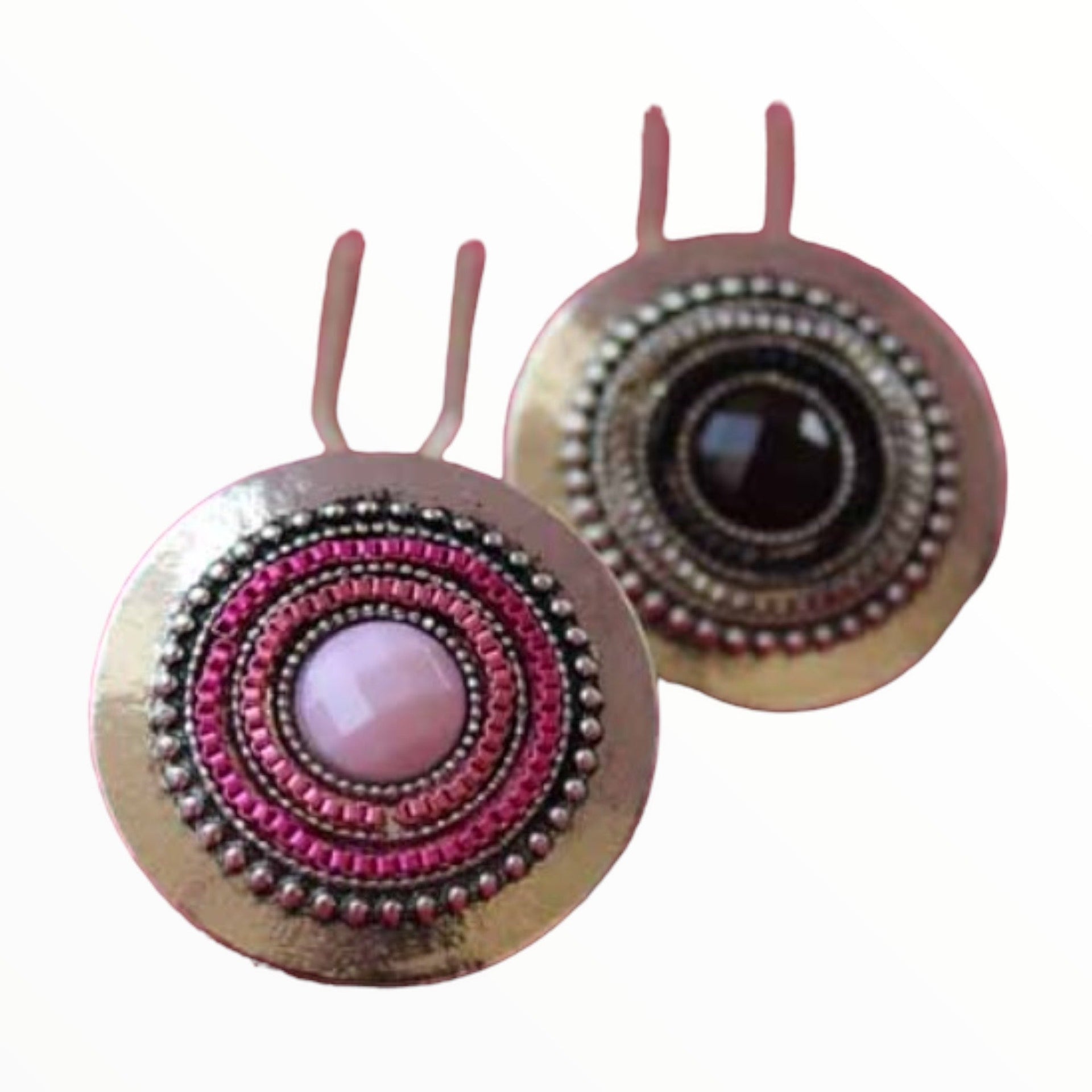 Hairpin de ibiza chloe zilver-roze