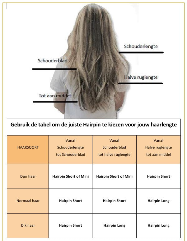 Hairpin de ibiza round - incl. 3 gratis buttons naar keuze - hairpin