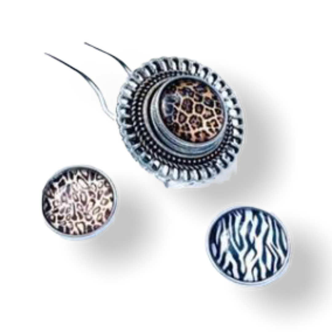 Hairpin de ibiza round - incl. 3 gratis buttons naar keuze - hairpin