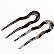 Hairpin easy fit set bruin 2 stuks ideale haarspelden voor langer haar! - hairpin
