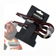 Hairpin easy fit set bruin 2 stuks ideale haarspelden voor langer haar! - hairpin