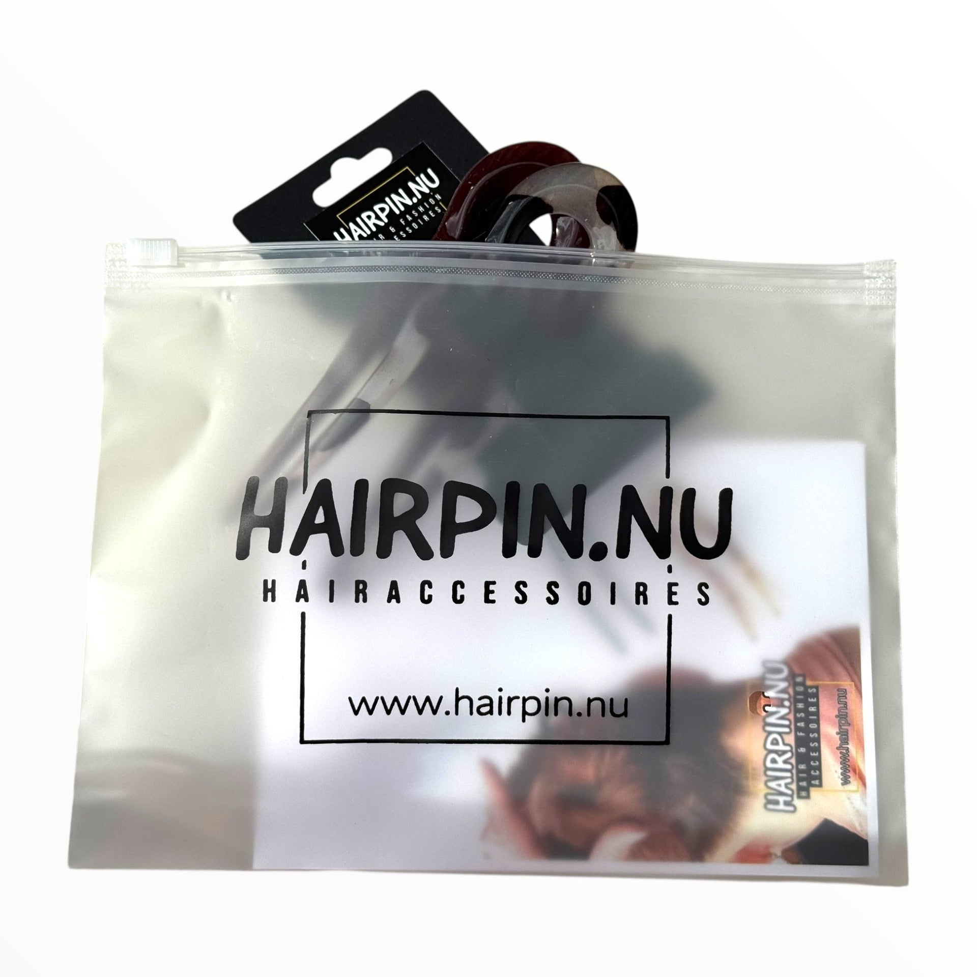 Hairpin easy fit set bruin 2 stuks ideale haarspelden voor langer haar! - hairpin