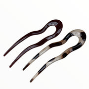 Hairpin easy fit set bruin 2 stuks ideale haarspelden voor langer haar! - hairpin