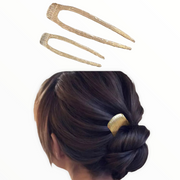 Hairpin easy set 2 stuks voor een perfect opsteekkapsel - set goud - hairpin