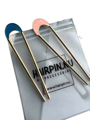 Hairpin easy set grijs-roze voor een perfect opsteekkapsel - hairpin