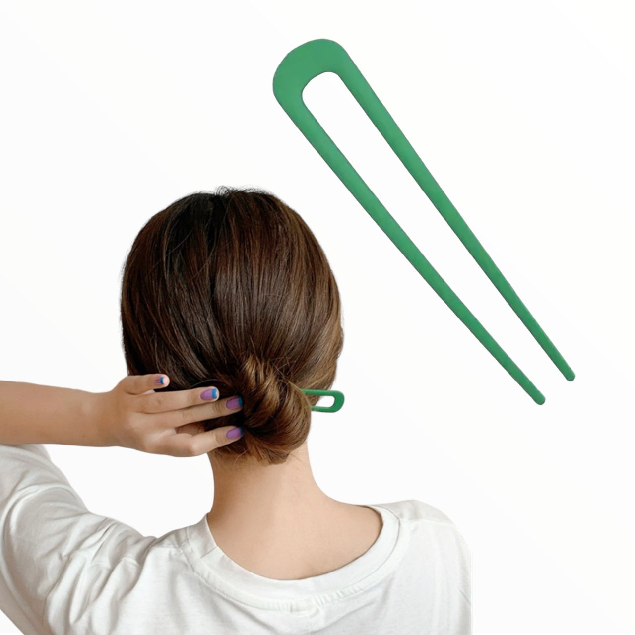 Hairpin easy style colors voor een perfect opsteekkapsel - groen - hairpin