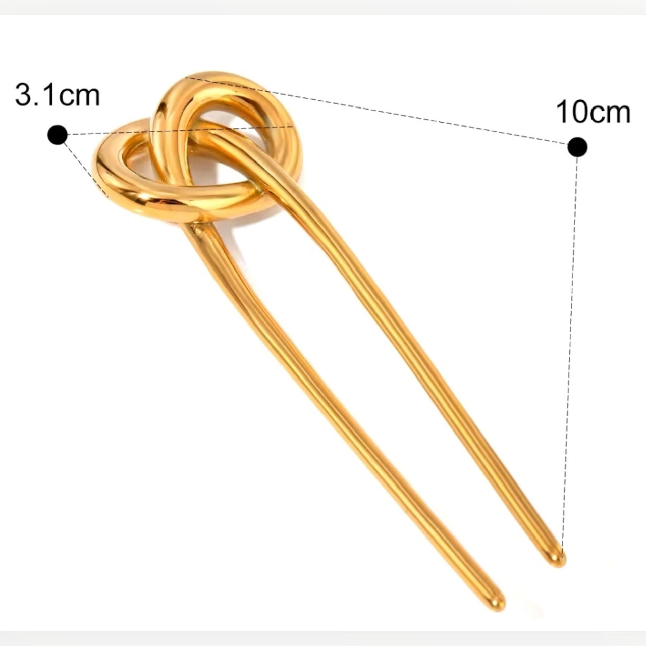 Hairpin easy style knoop model - goud - hairpin