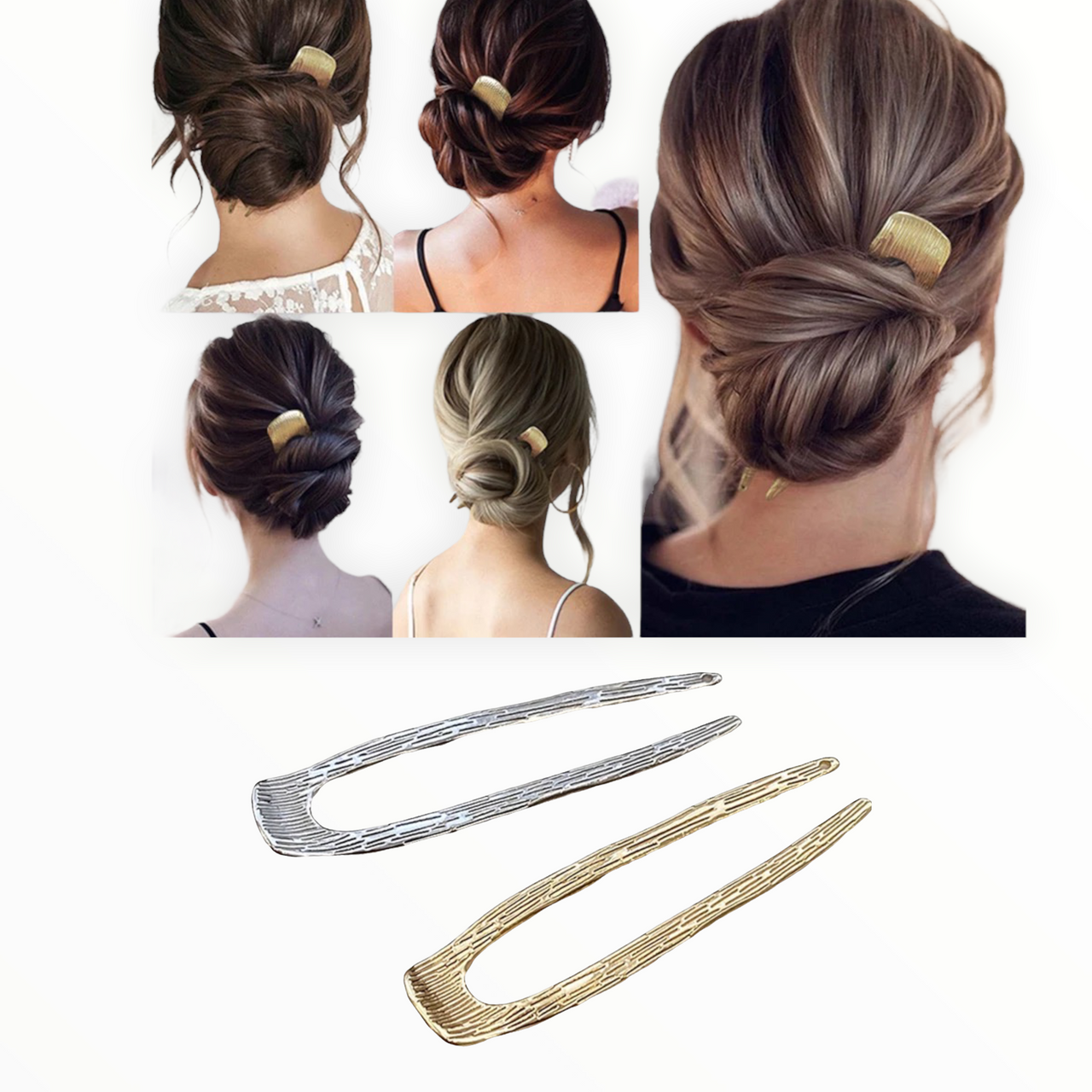 Hairpin easy zilver en/of goud voor een perfect opsteekkapsel - hairpin