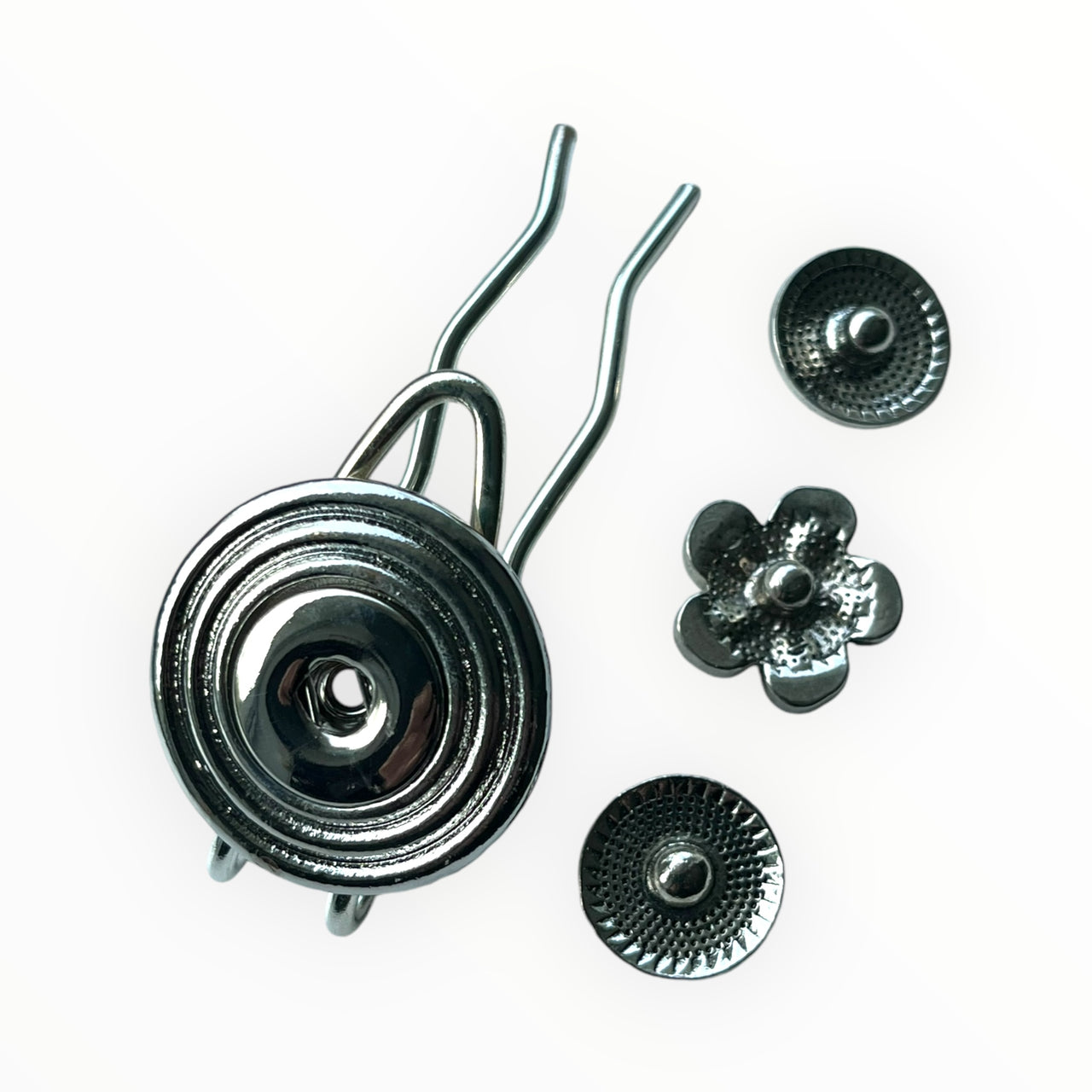 Hairpin long Plate - HAIRACCESSOIRE - incl. 3 gratis clickbuttons naar keuze