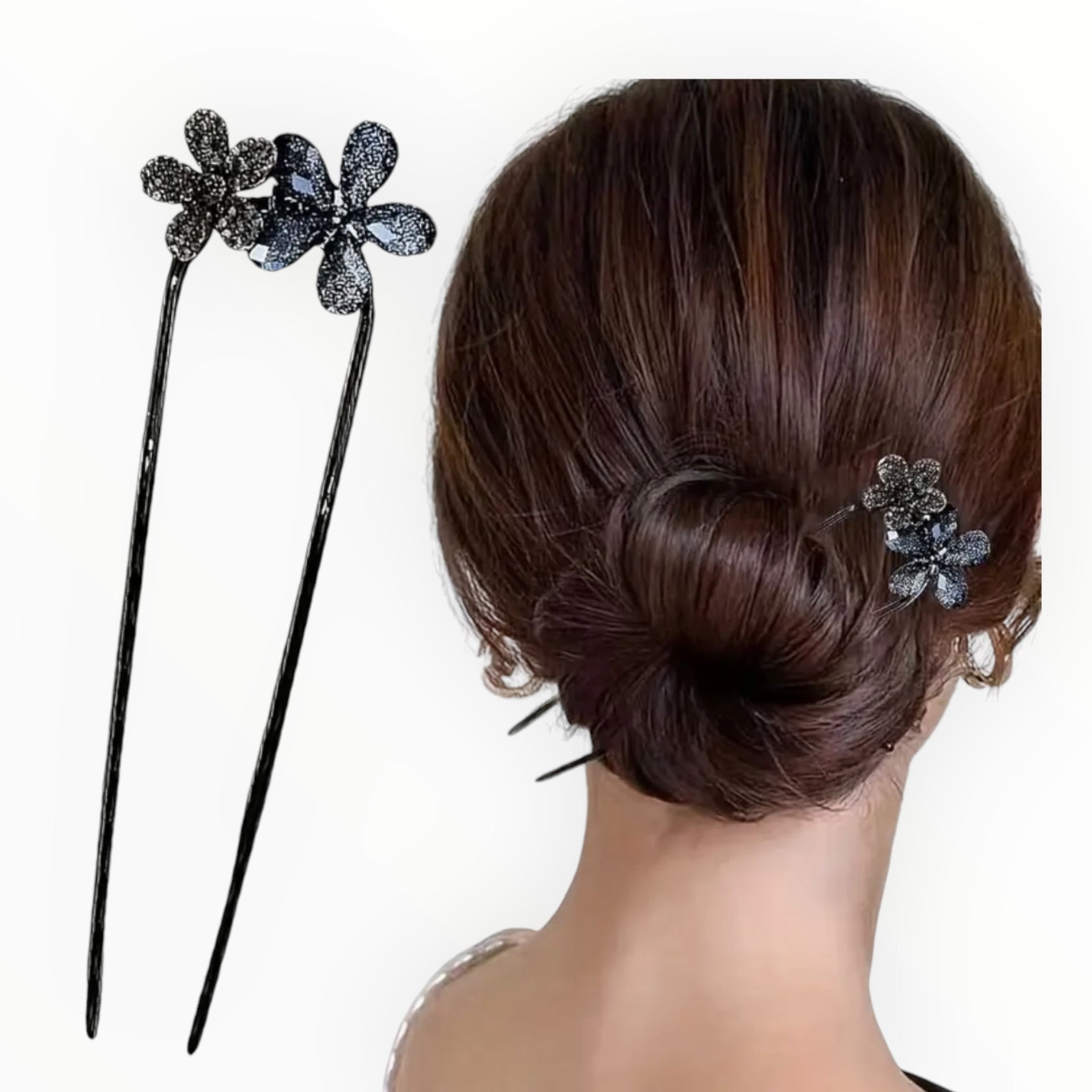 Hairpin upin haarspeld flowers - hairpin