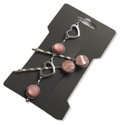 Kadoset armband cabochon love en 2 haarspeldjes