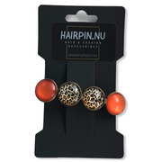 Kadoset armband oorbellen cabochon en 1 color hairclip