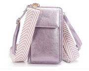 Lila portemonnee / telefoontasje met verwisselbare band