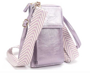 Lila portemonnee / telefoontasje met verwisselbare band