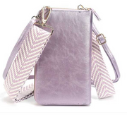 Lila portemonnee / telefoontasje met verwisselbare band