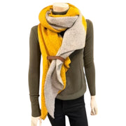 Lot83 sjaal fem twin oker/grijs - sjaals