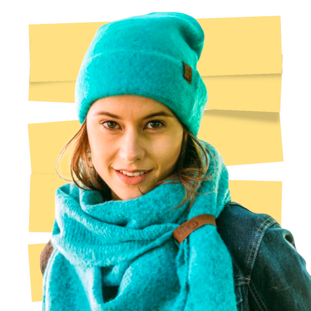 Lot83 sjaal nina turquoise