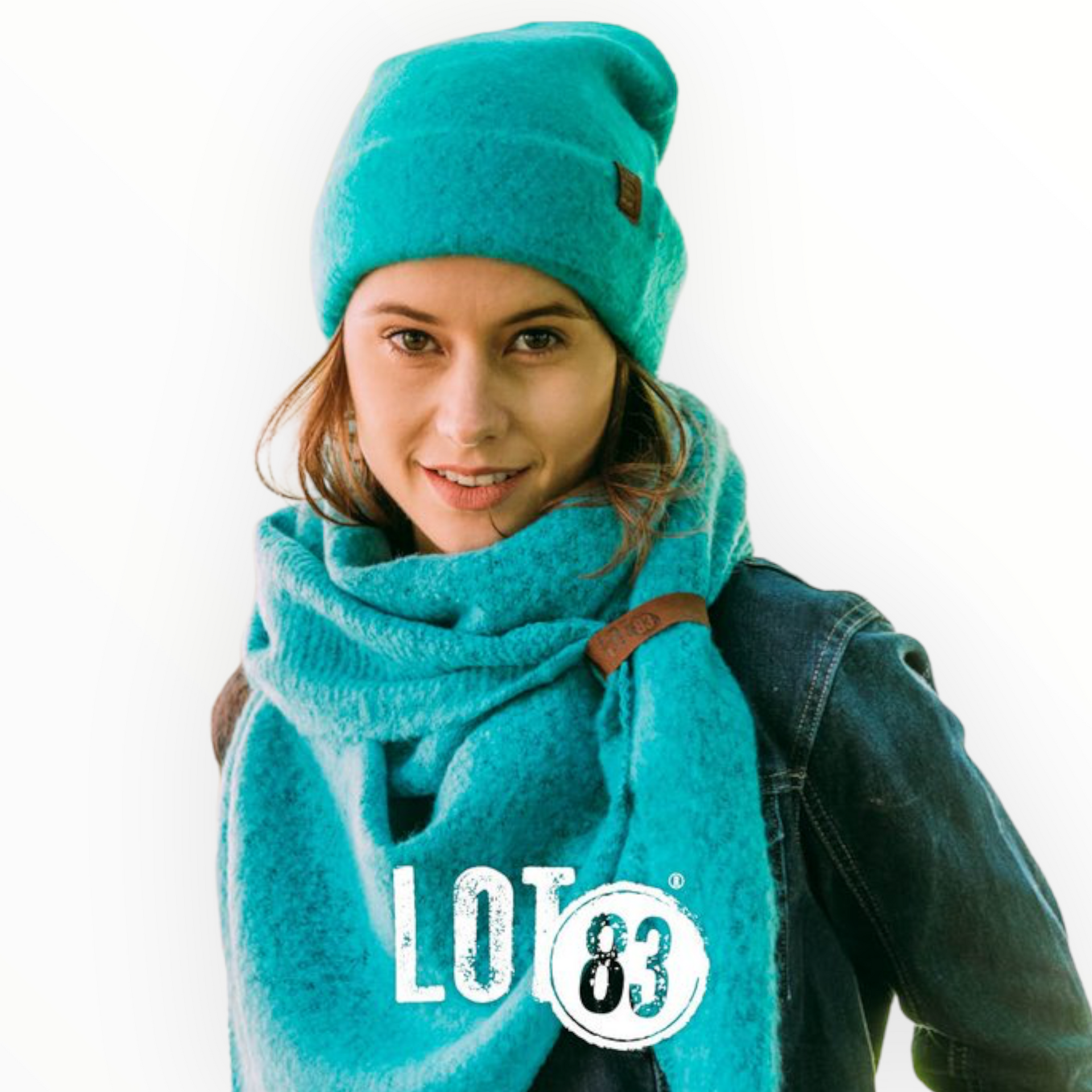 Lot83 sjaal nina turquoise