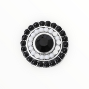 Metal hairpin click / chunk button 01-zwart - buttons