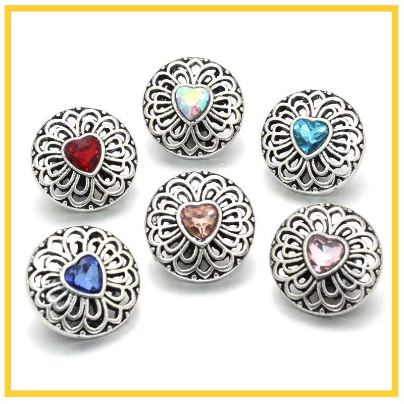 Metal hairpin click / chunk button 0100 - buttons