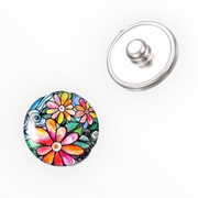 Metal hairpin click / chunk button 0105-a - buttons