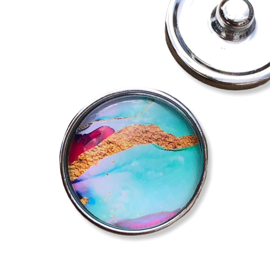 Metal hairpin click / chunk button 0108 - buttons