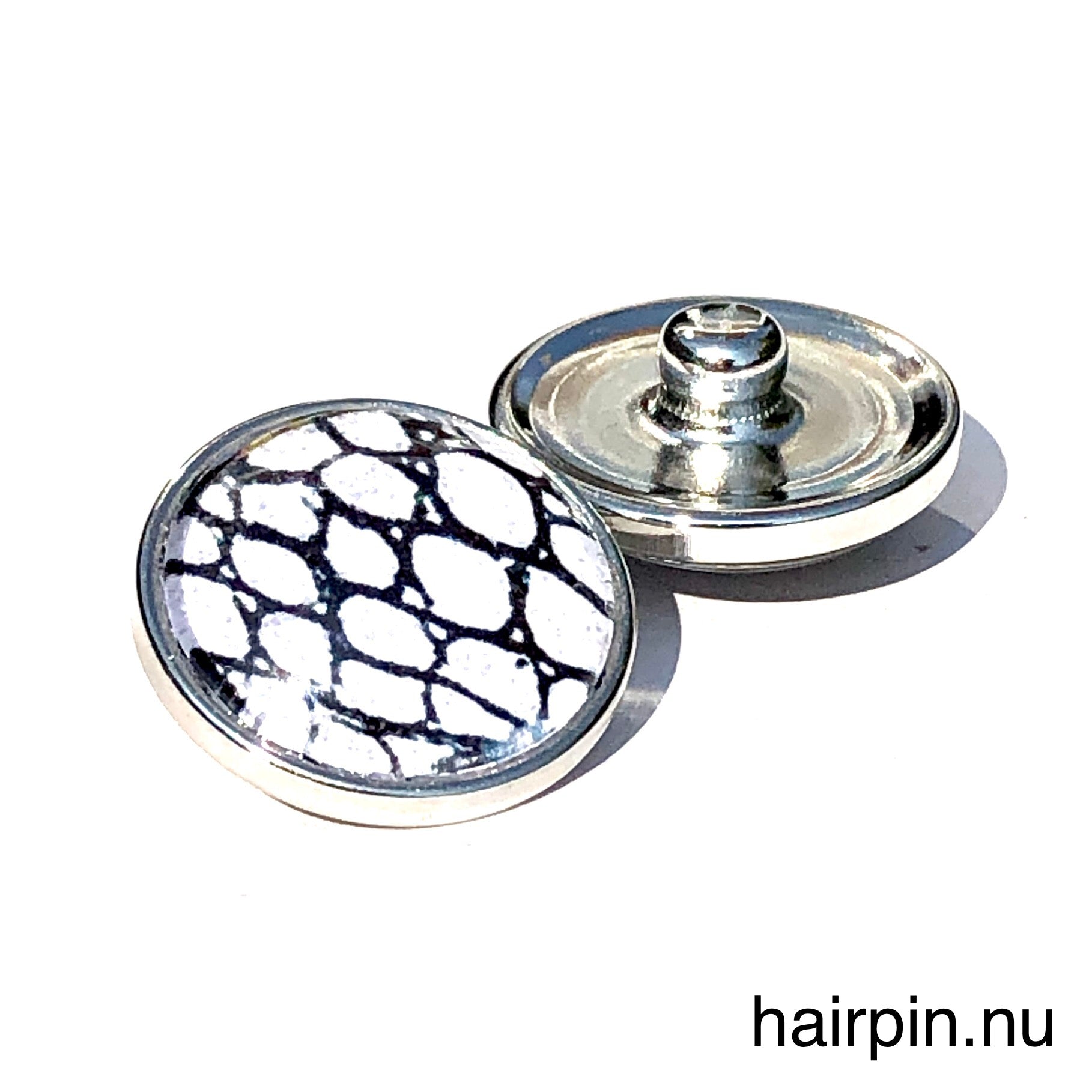 Metal hairpin click / chunk button 0121 - buttons