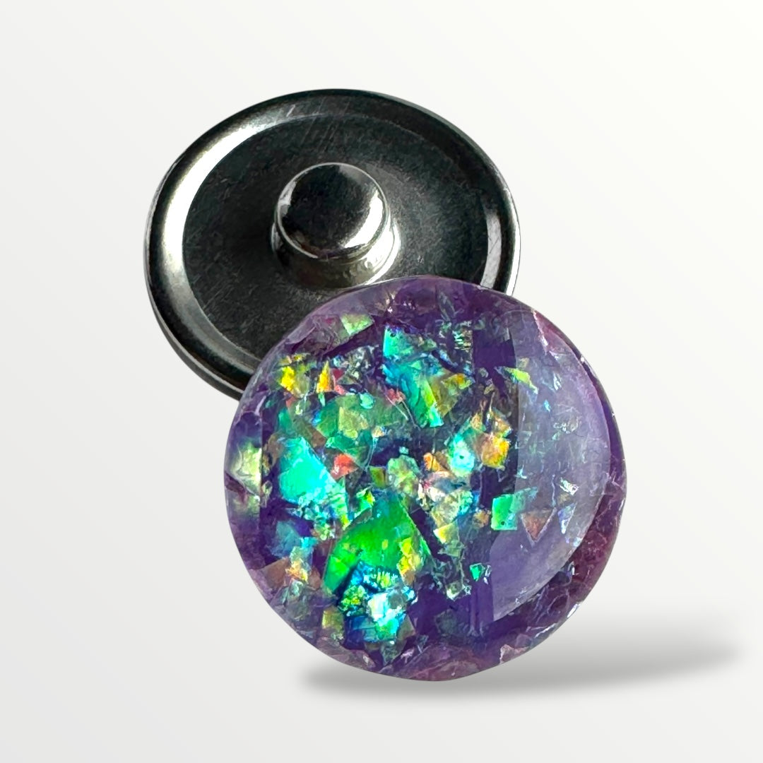 Metal hairpin click / chunk button 0137 - buttons