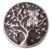 Metal hairpin click / chunk button 0142 - bruin - buttons