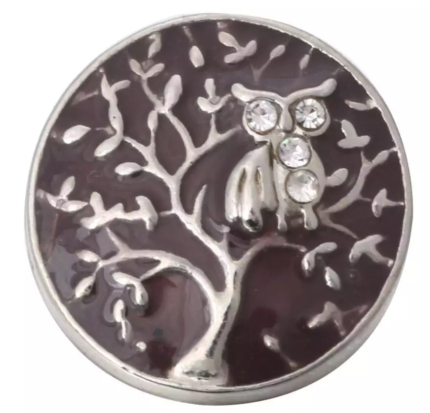 Metal hairpin click / chunk button 0142 - bruin - buttons