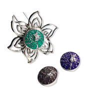 Metal hairpin click / chunk button 0142 - buttons