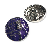 Metal hairpin click / chunk button 0142 - buttons