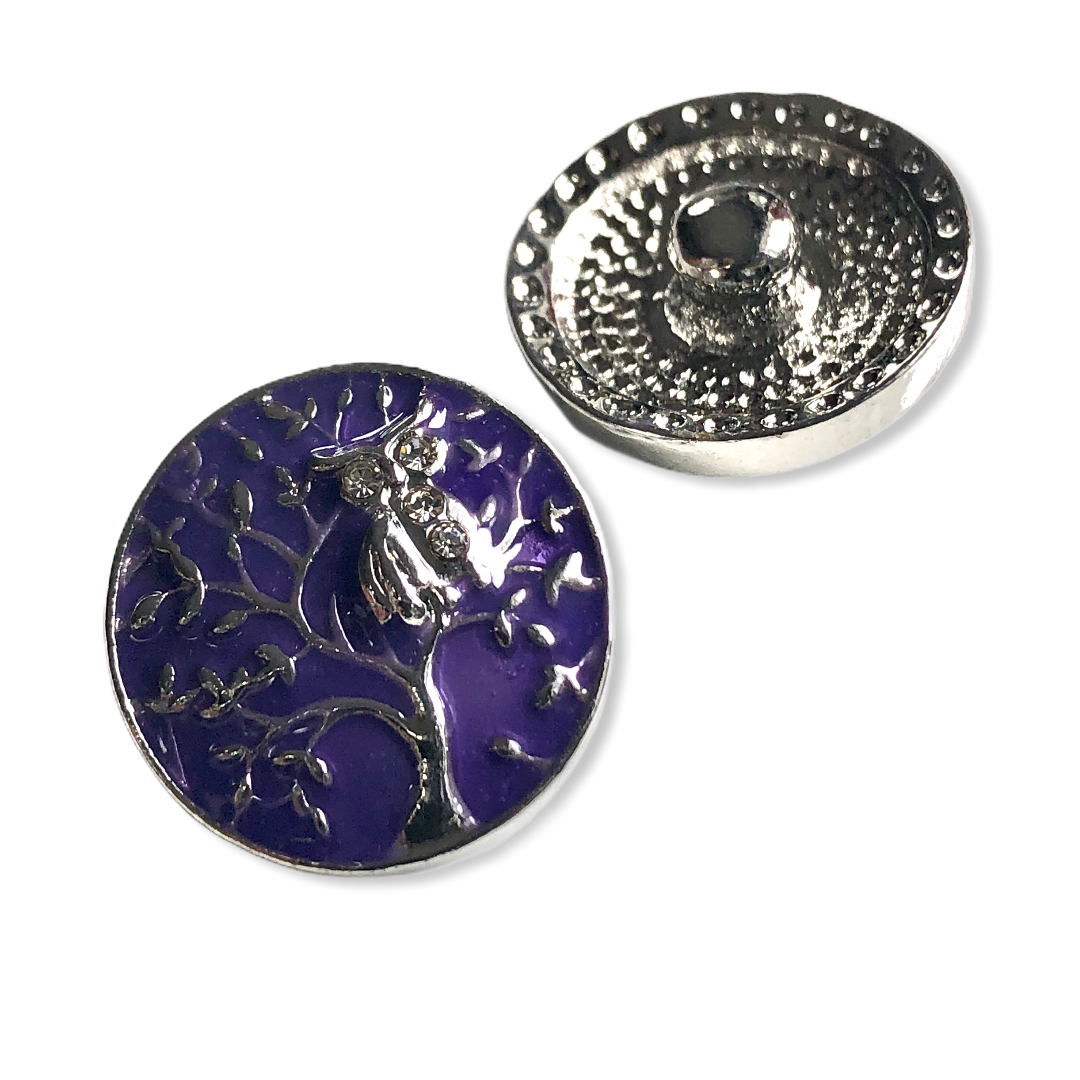 Metal hairpin click / chunk button 0142 - buttons