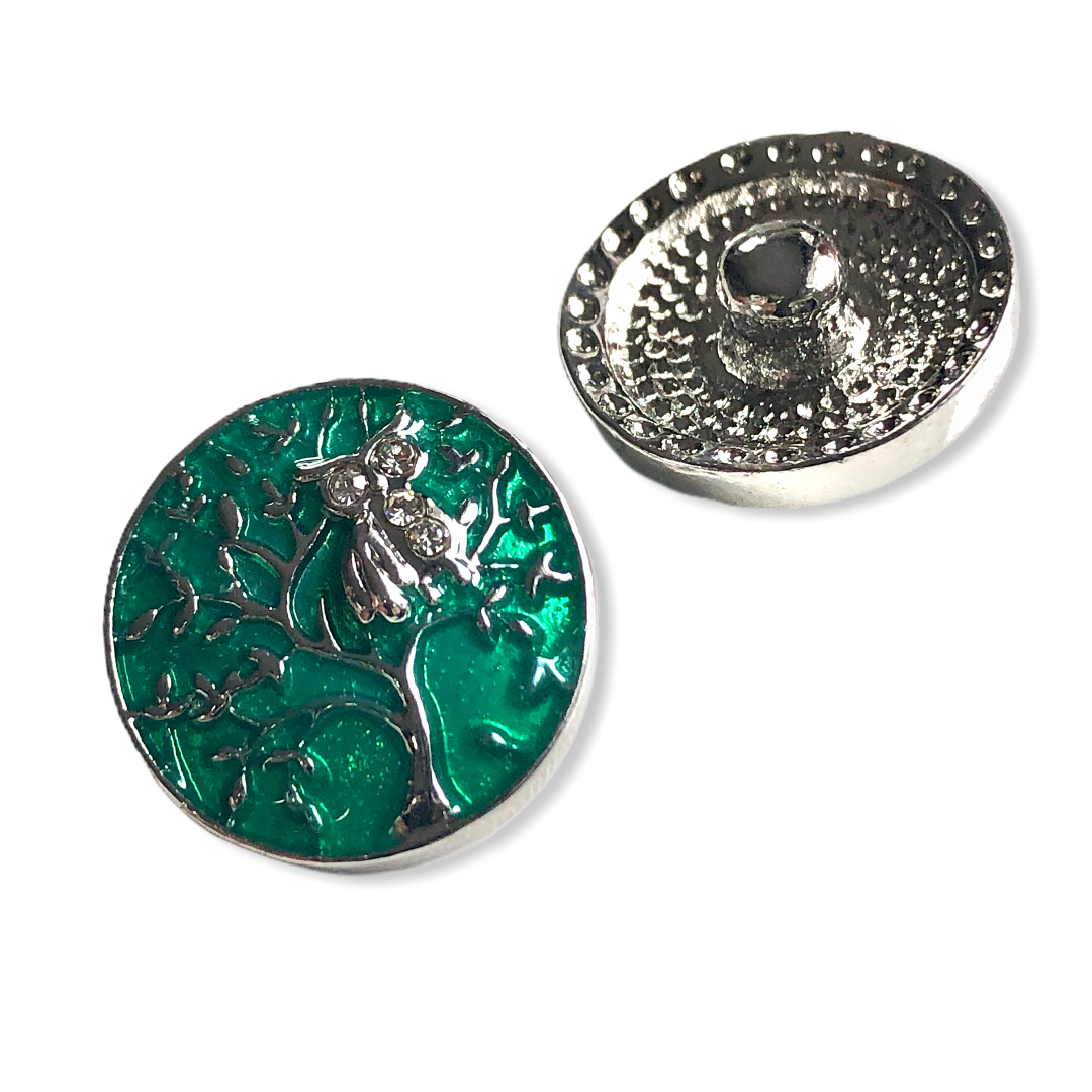 Metal hairpin click / chunk button 0142 - buttons