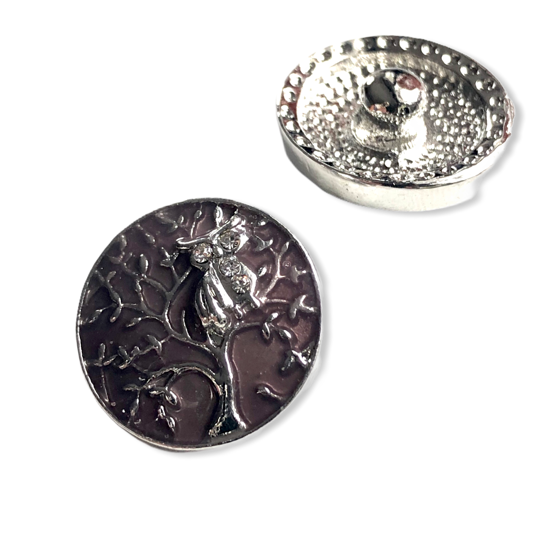 Metal hairpin click / chunk button 0142 - buttons