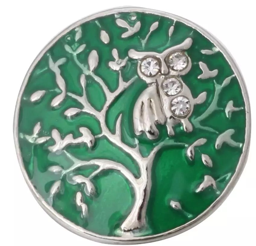 Metal hairpin click / chunk button 0142 - groen - buttons