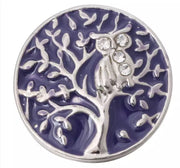 Metal hairpin click / chunk button 0142 - paars - buttons